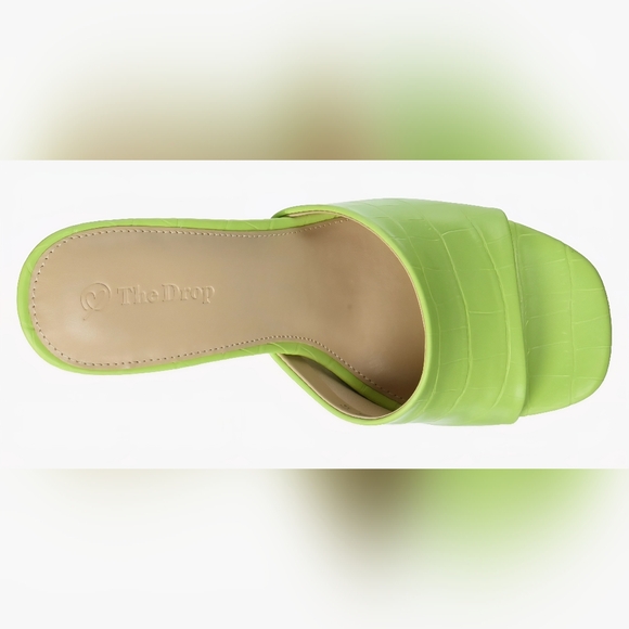 The Drop Pattie High Block- Heeled Mule Sandal #769, 770, 789, 790 - Picture 9 of 10